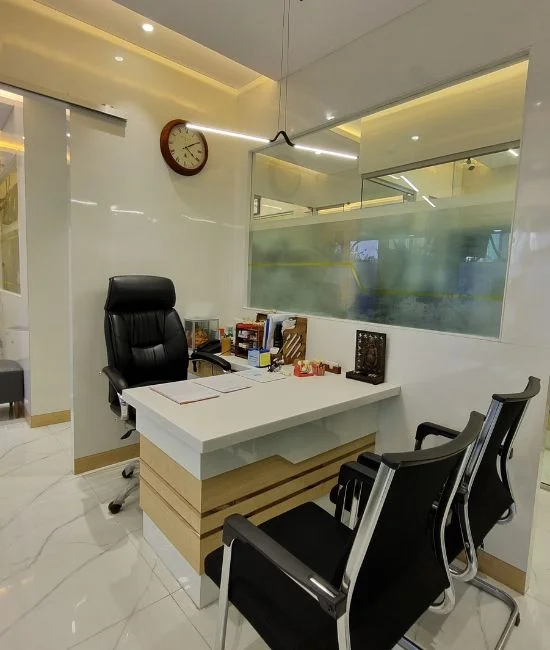 Consultation desk inside the clinic
